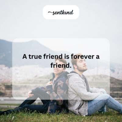 Lasting friendship.