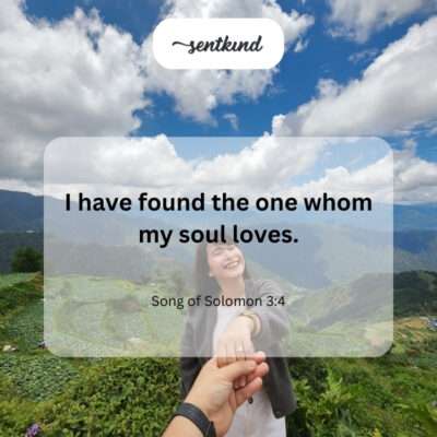 Soulmate found and cherished.