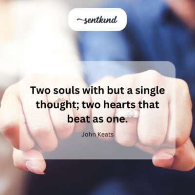 United souls and synchronized hearts.