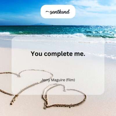 That iconic line signifies deep connection and dependence.