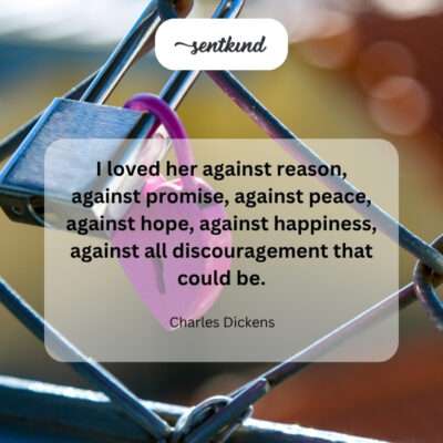Love defying all obstacles.