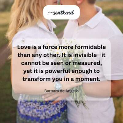 Love's unseen, transformative power.