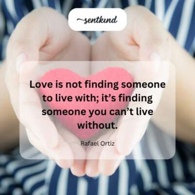 Love: an essential presence.
