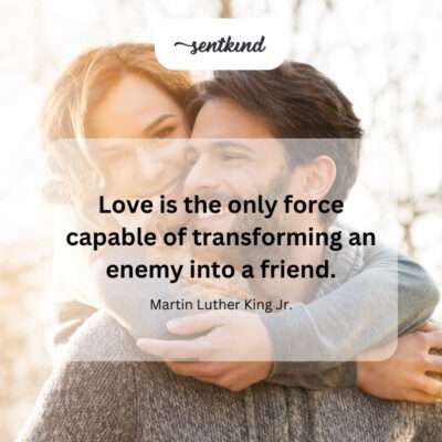 Love's transformative power can bridge divides.