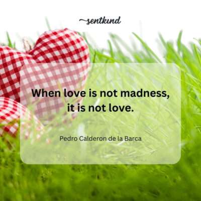 True love dances on the edge of reason.