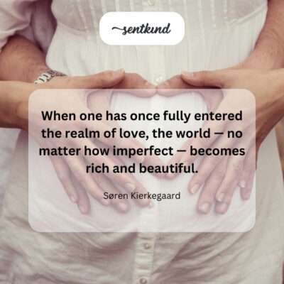 Love transforms even flaws into beauty.
