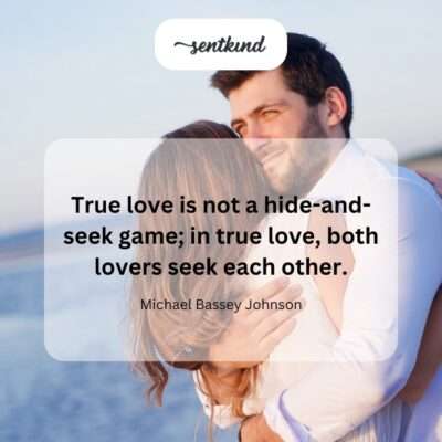 True love seeks connection.