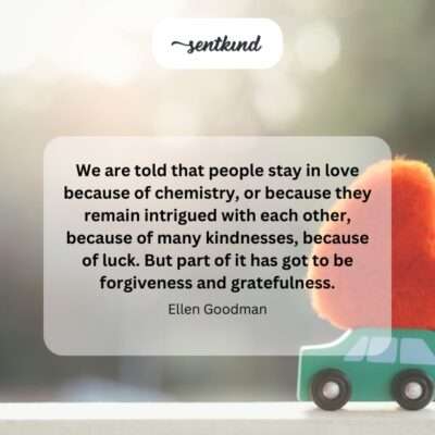 Love needs forgiveness and gratitude.
