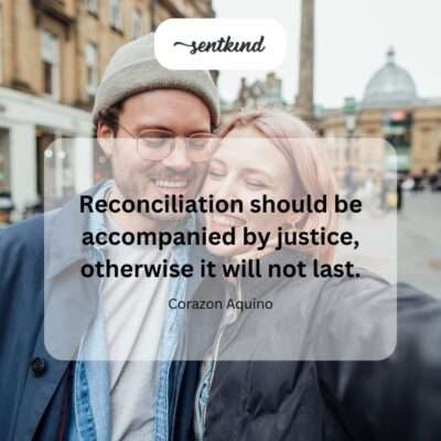 Reconciliation needs justice to last.