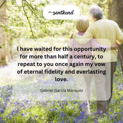 Decades couldn't diminish his unwavering declaration of love.