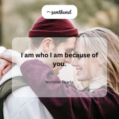You shaped me into the person I am today.