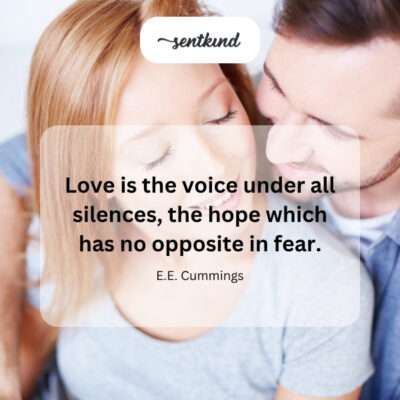 Love speaks where words fail.