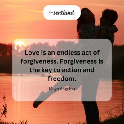 Love's continuous act of letting go.