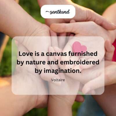 Nature provides love's foundation; imagination crafts its beauty.