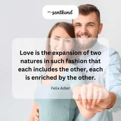 Love as mutual growth and enrichment.