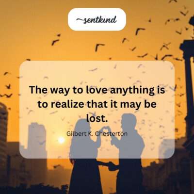Appreciating love through the fear of loss.