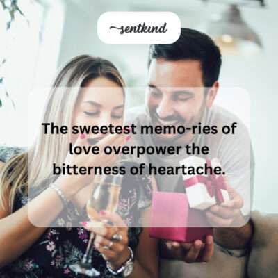 Love's sweet memories triumphing over sorrow.