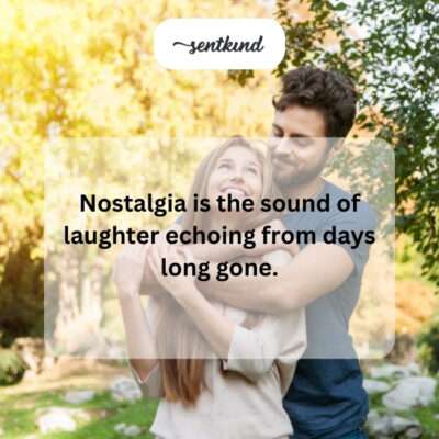 The auditory memory of past joy.