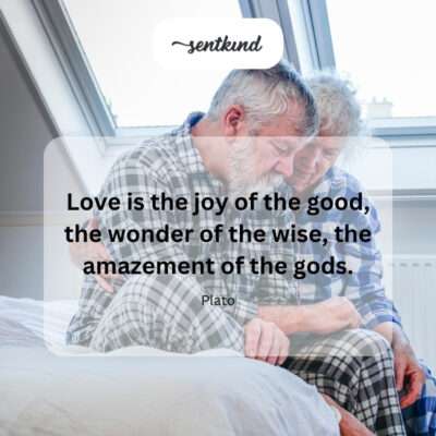 Love: joy, wonder, amazement.