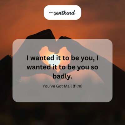 That line perfectly captures the yearning for a specific connection.