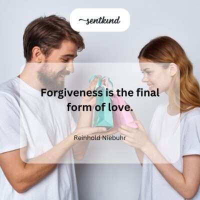 Forgiveness, love's ultimate expression.
