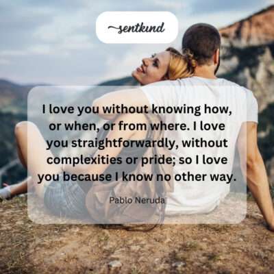 My love is simple, devoid of calculation or ego.