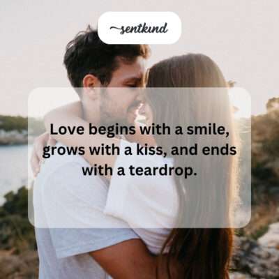 The cycle of love: smile, kiss, sorrow.
