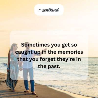 Being lost in the vividness of past recollections.
