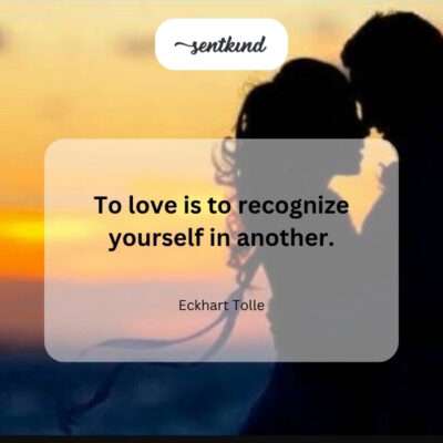 To love is to see yourself in someone else.