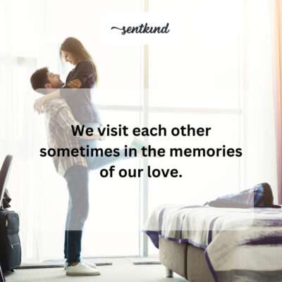 Connection through shared loving memories.