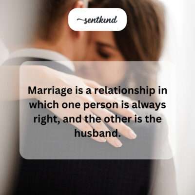 A humorous perspective on marital arguments.