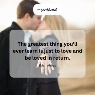 The profound lesson of reciprocal love.
