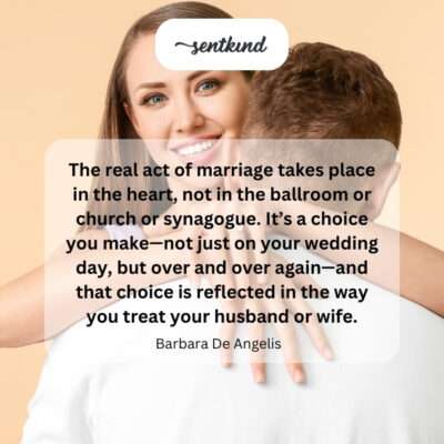 Marriage as a continuous heartfelt choice.