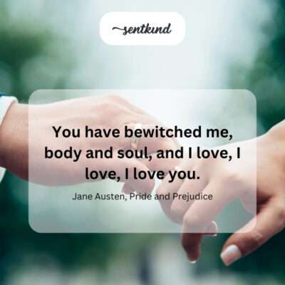 Enchanted in every way by love.