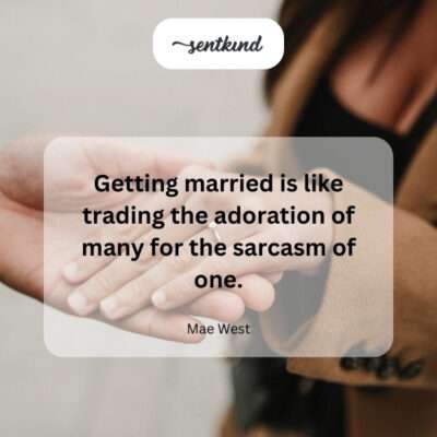 The trade-off of marrying your beloved.