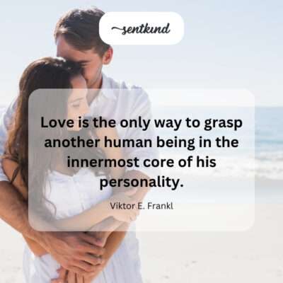Love: truly understanding another's essence.
