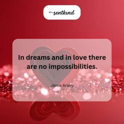 Love knows no limits, just like dreams.