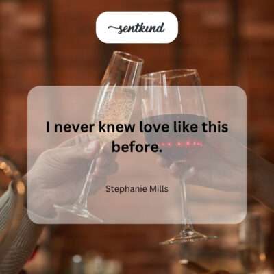 Experiencing a new kind of love.