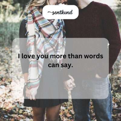 My love for you transcends language.