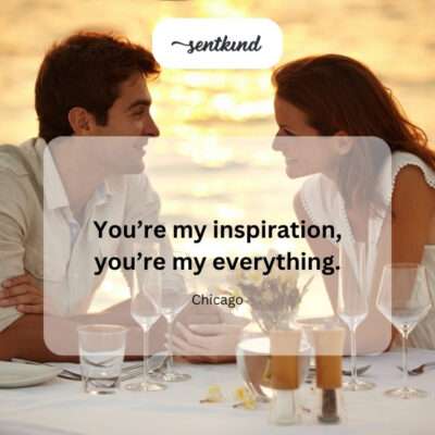 Loved one as both muse and all-encompassing.