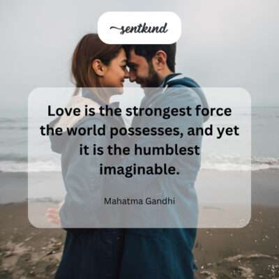 Love's powerful humility.