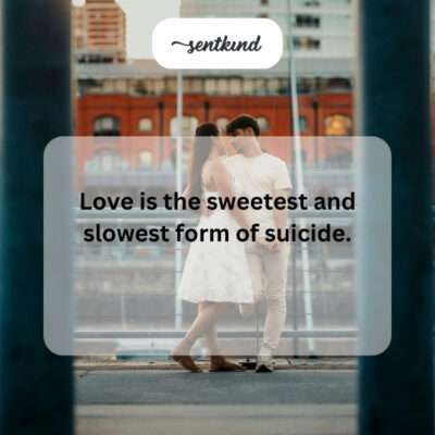 Love as a gradual, bittersweet demise.