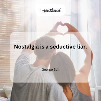 The deceptive allure of idealized memories.