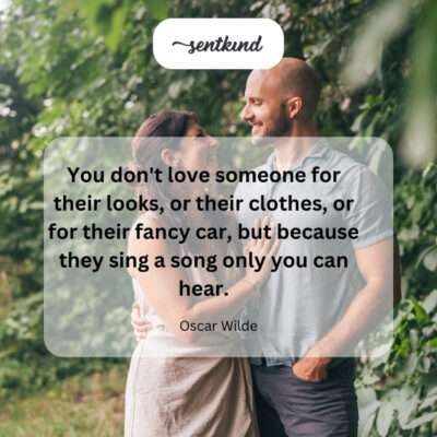 True love resonates not with outward appearances, but with the unique melody of the soul.