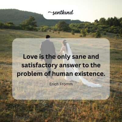 Fromm suggests love, not logic, resolves life's core struggles.