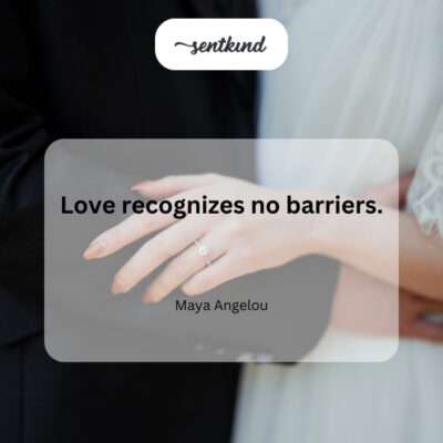 Love transcends all obstacles.