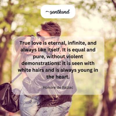 True love transcends time, remaining constant and youthful in spirit.