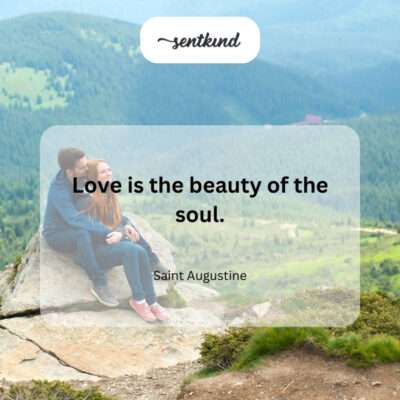 True beauty lies within, love shining as the soul's radiant expression.