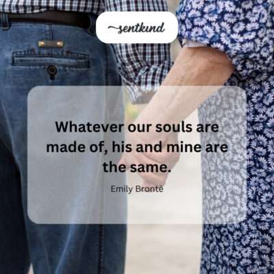 Souls intertwined as one.