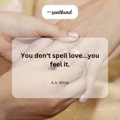 Love is felt, not defined.